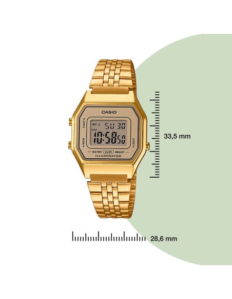 Reloj Casio Mujer Vintage dorado LA680WEGA-9ER - JOYA Y RELOJ - Imagen 2