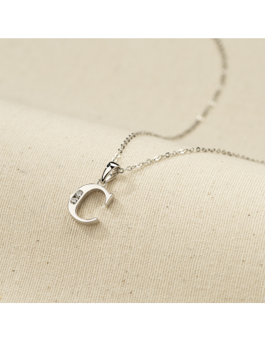 Collar Lotus Silver Letra C LP3054-1/C - JOYA Y RELOJ - Imagen 2