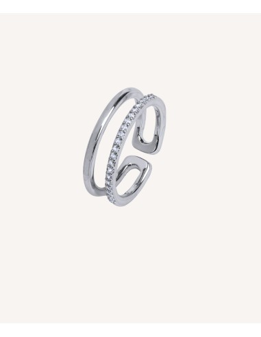 Anillo Vidal & Vidal Tira Circonitas Lisa - JOYA Y RELOJ - Imagen 1