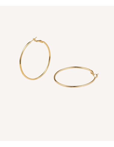 Pendientes Vidal & Vidal Aro fino dorado 60x2mm - JOYA Y RELOJ - Imagen 1