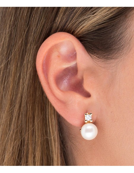 Pendientes Vidal & Vidal Tu y Yo Perla 11mm - JOYA Y RELOJ - Imagen 2