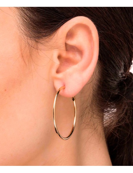 Pendientes Vidal & Vidal Aro dorado 40mm - JOYA Y RELOJ - Imagen 2