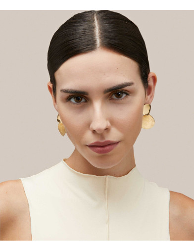 Pendientes Vidal & Vidal Macar Doble Brillo Rayado - JOYA Y RELOJ - Imagen 2