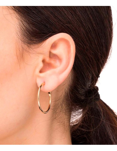 Pendientes Vidal & Vidal Aro fino Clip 30x2mm - JOYA Y RELOJ - Imagen 2