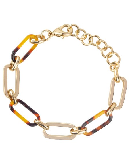 Pulsera Vidal & Vidal Eslabones Rayados y Carey - JOYA Y RELOJ - Imagen 1