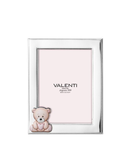 Marco Infantil Valenti Oso Rosa 13x18cm - JOYA Y RELOJ - Imagen 1
