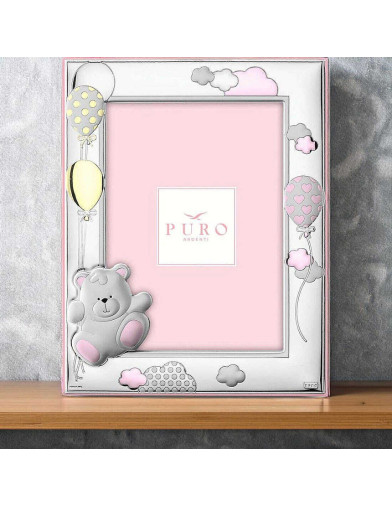Marco Infantil Puro Argenti Oso Rosa 13x18cm - JOYA Y RELOJ - Imagen 2