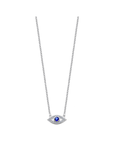 Collar Lotus Silver Ojo Turco LP1971-1/1 - JOYA Y RELOJ - Imagen 1