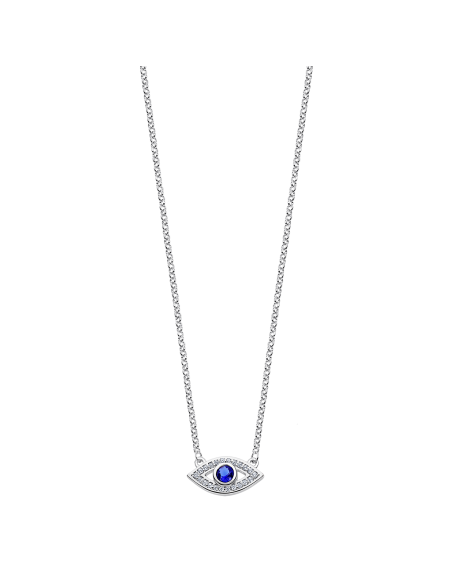 Collar Lotus Silver Ojo Turco LP1971-1/1 - JOYA Y RELOJ - Imagen 1