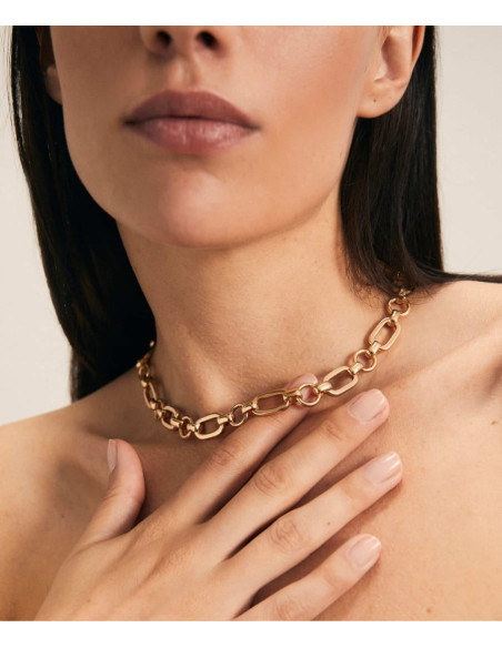 Collar Vidal & Vidal Eslabones dorado - JOYA Y RELOJ - Imagen 2