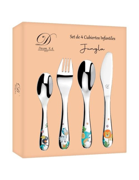 Cubiertos infantiles Jungla - JOYA Y RELOJ - Imagen 2