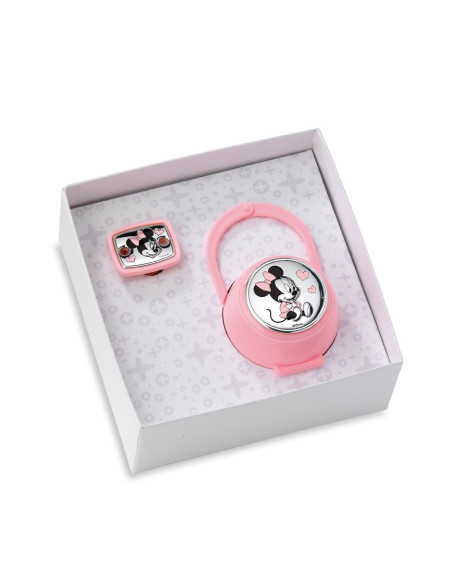 Pinza Chupete y Portachupetes Minnie Mouse - JOYA Y RELOJ - Imagen 1
