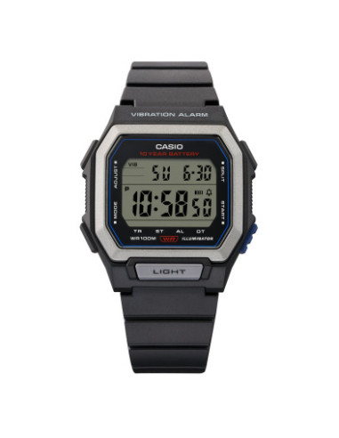 Reloj Casio W-738H-1AVEF digital negro vista frontal - Imagen 2