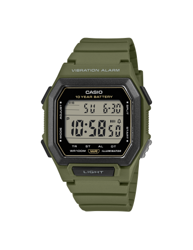 Reloj Casio W-738H-3AVEF digital verde vista principal - Imagen 1
