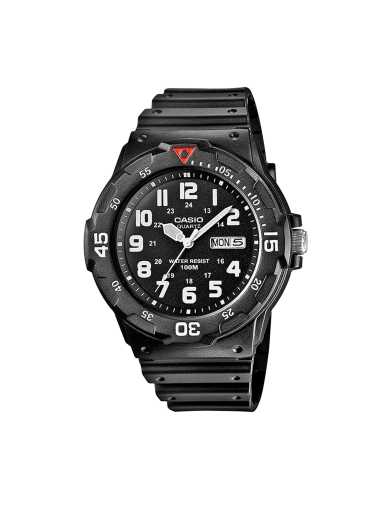 Reloj Casio MRW-200H-1BVEG negro vista inclinada - Imagen 1