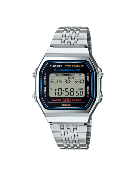 Reloj Casio Vintage ABL-100WE-1AEF plateado Bluetooth vista principal - Imagen 1