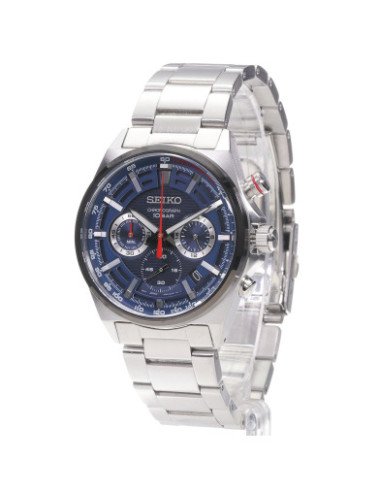 Seiko SSB407P1 con brazalete de acero, vista en perspectiva - Imagen 2