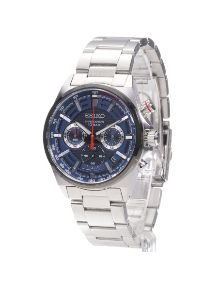 Seiko SSB407P1 con brazalete de acero, vista en perspectiva - Imagen 2