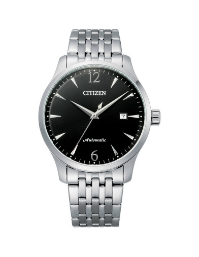 Reloj Citizen NJ0110-85E con esfera negra, vista frontal - Imagen 1