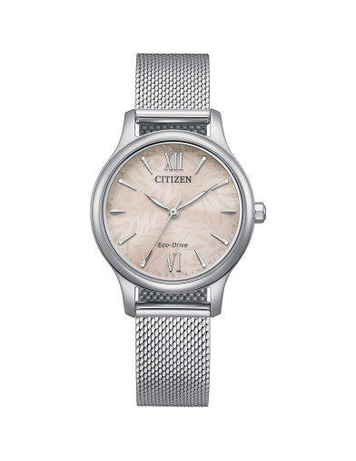 Reloj Citizen EM0899-81X con esfera rosa, vista frontal - Imagen 1