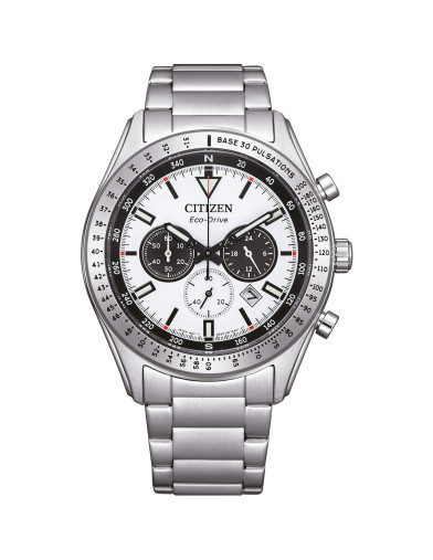 Reloj Citizen CA4600-89A con esfera blanca, vista frontal - Imagen 1