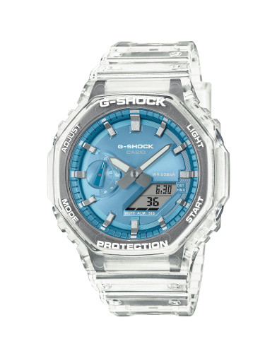 Reloj Casio G-SHOCK GA-2100BM-7A2ER azul cielo y resina transparente - vista frontal - Imagen 1