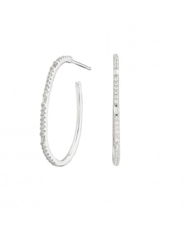 Pendientes Itemporality aros baguette - JOYA Y RELOJ - Imagen 1