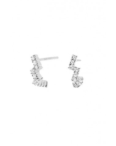 Pendientes PDPaola The Zipper Silver - JOYA Y RELOJ - Imagen 1