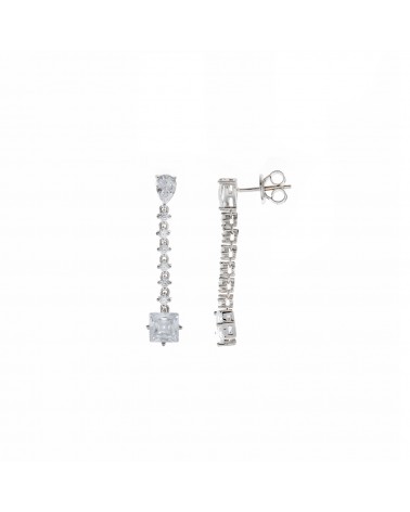 Pendientes Salvatore Plata 112A0290 - JOYA Y RELOJ - Imagen 1