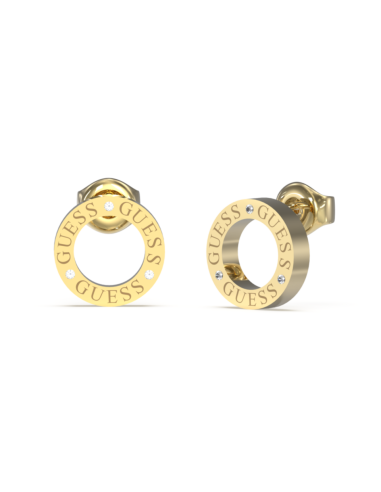 Pendientes Guess mujer Circle Lights dorados - JOYA Y RELOJ - Imagen 1
