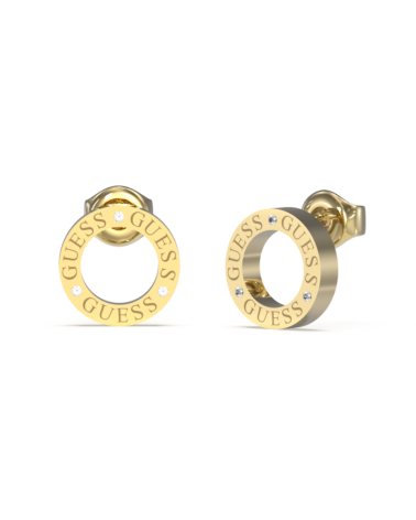Pendientes Guess mujer Circle Lights dorados - JOYA Y RELOJ - Imagen 1