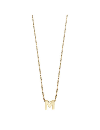 Collar Duran Exquse Letra M Dorado - JOYA Y RELOJ - Imagen 1