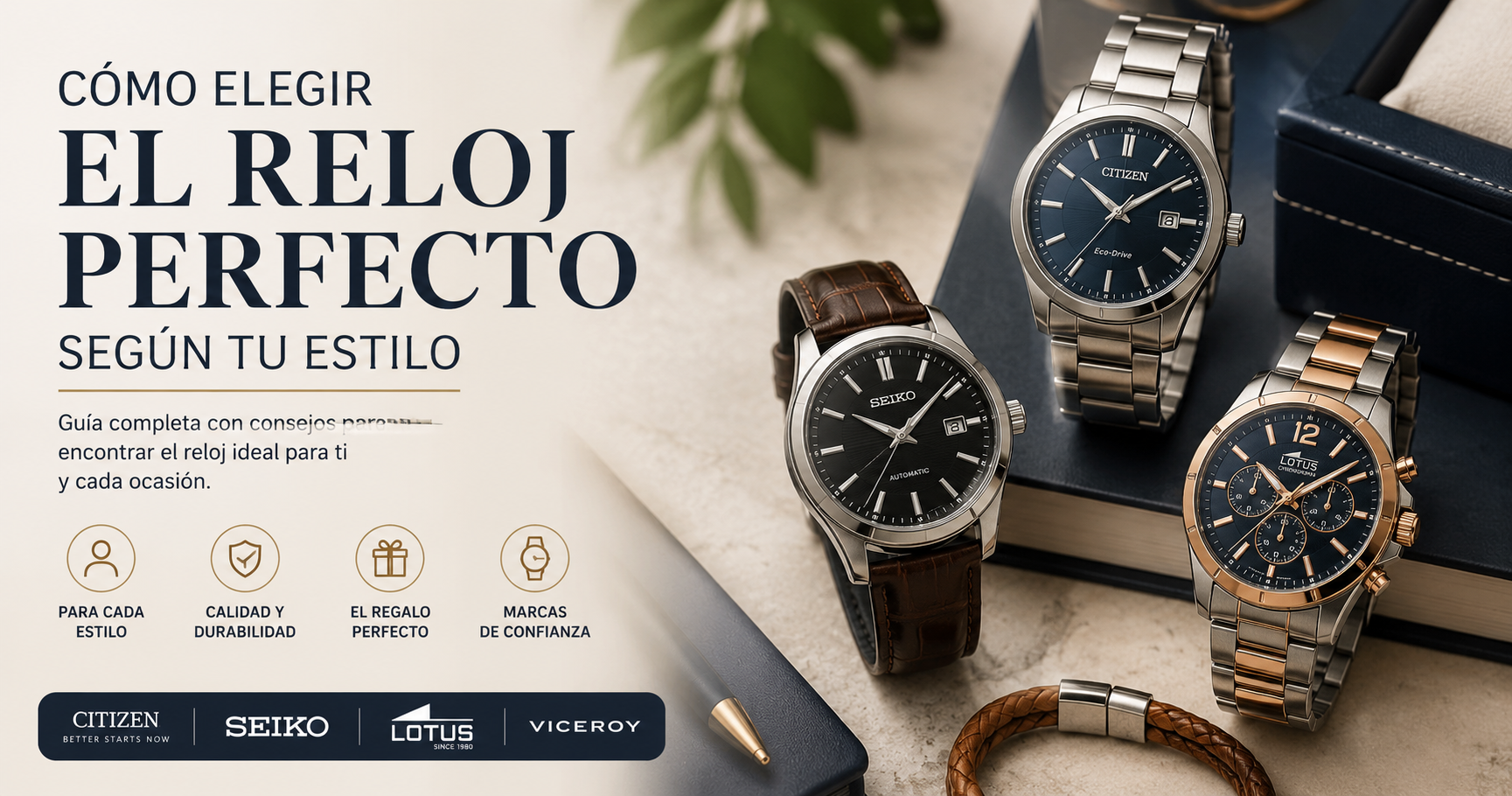 Cómo elegir el reloj perfecto según tu estilo